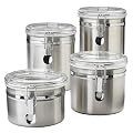 Stainless Steel 4-pc. Canister Set