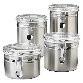 Stainless Steel 4-pc. Canister Set by 