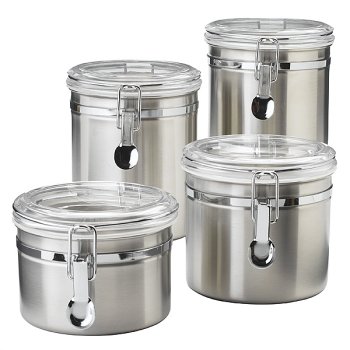 Stainless Steel 4-pc. Canister Set