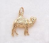 14kt Yellow Gold Camel Charm. 3-Dimensional