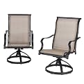 Home Alexander Sling Swivel Dining Chairs - Set of 2