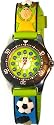 Baby Watch - Montre enfant - Garçon - Zip Foot - La montre pédagogique - Plastique gomme avec dessins 3D - Avec méthode d'apprentissage