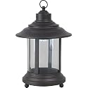 Royce Lighting RLB2201SM-23 Battery Operated LED Lantern with Clear Glass in Oil-Rubbed Bronze Finish