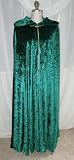 Celtic Christmas Cloak with Hood Made in Green Crushed Velvet ~ Fits Most Adult Sizes 8-16 ~ Made in USA