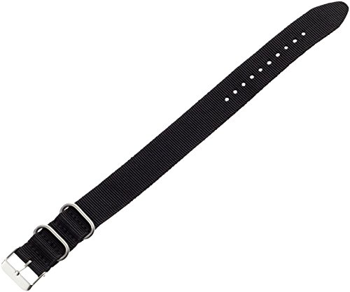 Voguestrap tx2015 20mm nylon black watch strap