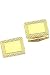 Solid 14K Rectangle Gold Cufflinks with Line Etching