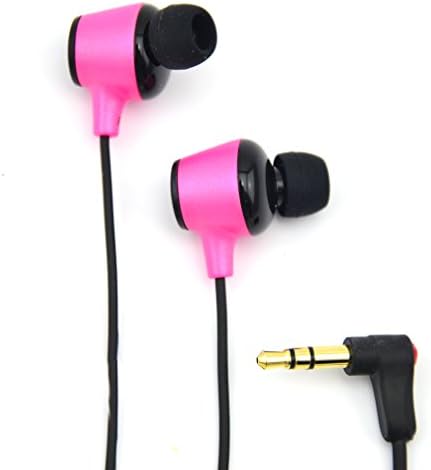 ALTEAM A31 High Performance In-Ear Headphones rich colors Headset for iPhone 6, 6 Plus, 5S, 5C, 5, 4S, 4 / iPad 4, 3, 2, 1, Mini, Air (Retina Display models) / iPod Touch, Nano, Shuffle, Classic / Samsung Galaxy S5, S4, S3, Note 4, Note 3, Note 2 / Other Android Smartphones - Motorola, Google Nexus, HTC, Sony, Nokia / Tablets & MP3, MP4 Players (3 Different Size Ear Inserts / Retail Packaging), Uses 3.5mm jack --Pink