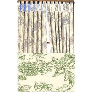 Buy Andrea Cotton Insulated Tab Top Curtain PAIR 80'' x 84'' long - Color : Sage Green now!