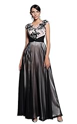 Cocktail General Print Lace Mesh Applique Beaded Chiffon/Georgette/Satin/Silk Evening Dress/Prom Dress/Party Dress/Wedding Dress 