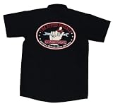 garage logos-Busted Knuckle Garage BKG-RKAP3XL Black XXX-Large Red Kap Workshirt with Busted Knuckle Garage Logo