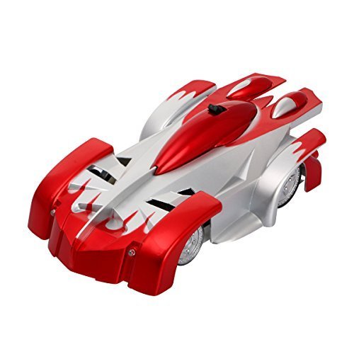 TONOR 4CH Remote Control RC Wall Climbing Climber Rocket Toy Car Racer Red