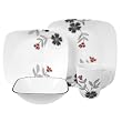 Corelle Square 16-pc. Dinnerware Set - Mandarin Flower