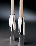 Nambe Twist Candlesticks Pair 7in H