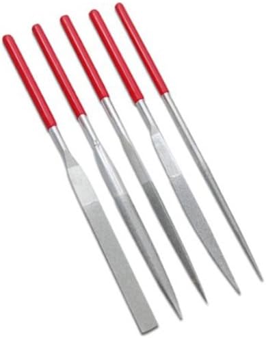 5pc Professional Quality Diamond Precision Metal Working / Hobby File Combination Tool Set (180 GRIT)