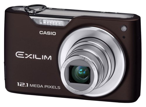 Casio EXILIM EX-Z450 BN Digitalkamera (12,1 Megapixel, 4-fach opt. Zoom, 7,6 cm (3 Zoll) Display) braun