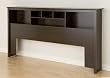 Prepac King Storage Headboard, Espresso