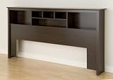 Prepac King Storage Headboard, Espresso