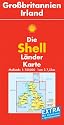 Shell L&auml;nderkarte. Gro&szlig;britannien, Irland. 1 : 750 000. Mit Ortsverzeichnis und Reisef&uuml;hrer