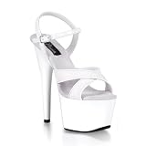 Pleaser USA - ADORE-711, 6 1/2'' Stiletto Heel Criss Cross Ankle Strap Platform,