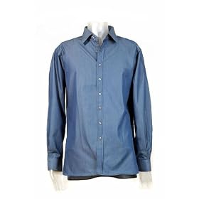 Burberry London Blue Herringbone Shirt
