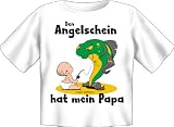 Baby-Shirt 80-86 - Den Angelschein hat mein Papa - Grösse L