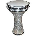 Aluminum Dumbek, hand tooled