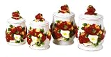 APPLE 3-D Canisters Set of 4 ^NEW^ Canister