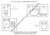 Acura RSX Type S Dash Trim Kit 02-06 - 10 pieces - Sim Carbon Fiber (2-221)