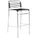 ITALMODERN Bungie-B Barstool, Black, Set of 4
