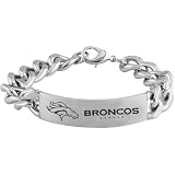Team Titanium Denver Broncos Steel ID Bracelet