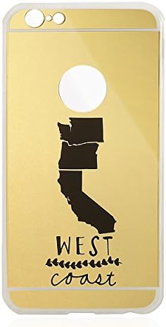 Halcyon T.'s iPhone 6 Mirror Case: West Coast Reppin' Reflective Series (Gold)