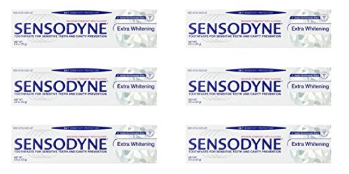 Sensodyne Toothpaste, Extra Whitening Travel Size 0.8 Oz (Pack Of 6)