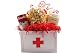 Red Cross Get Well Gourmet Popcorn Creation with Cookie and Soup