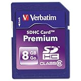 Verbatimver96318 Premium Sdhc Card 8gb With High Quality Optimal Excellent  ....