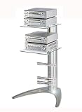 Chrome HiFi / TV / CD Storage Unit - 40 CD s