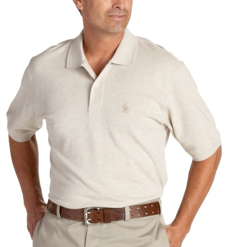 IZOD Men's Short Sleeved Crested Pique Polo