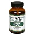 TwinLab MaxiLife Collagen Type II with Hyaluronic Acid, Capsules, 60-Count Bottles (Pack of 2)