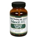 TwinLab MaxiLife Collagen Type II with Hyaluronic Acid, Capsules, 60-Count Bottles (Pack of 2)