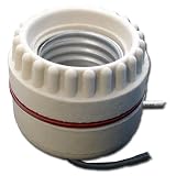 Leviton Porcelain Keyless Ceiling Fixture Socket (003-8101)