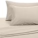 Amazon Brand – Pinzon 500-Thread-Count Pima Cotton Sateen Bed Sheet Set - California King, Canvas