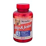 Nutri-Vet Veterinarian Strength Hip & Joint Maximum Chewable Tablets for Dogs, 90 Count