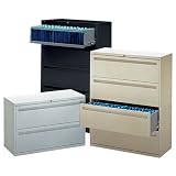 5 Drawer Lateral File, 42x19-1/4x67, Light Gray