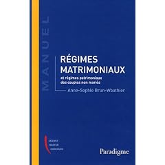 R�gimes matrimoniaux