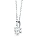 Sterling Silver Round Cubic Zirconia CZ Solitaire Pendant Necklace 7mm image 3