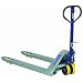 Wesco 272766 Deluxe Foot Pump Pallet Truck with Handle, Polyurethane Wheels, 5500 lbs Load Capacity, 48" Height, 48" Length x 27" Width