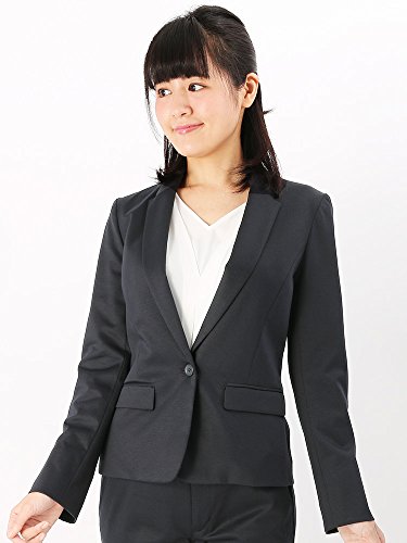 (ザ・スーツカンパニー) ハンドウォッシュ/Littlechic/コットンリネンジャージージャケット ネイビー