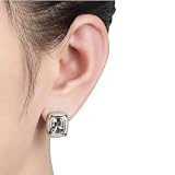 Sterling Silver 10 x 8 mm 5 1/5 CT TGW Cushion Green Amethyst Ear Pin Earrings