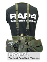 Rap4 Tactical Paintball Harness 4+1 w/Straps - Woodland Camo