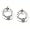 Crystal Circle Drop Clip Earrings
