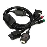 Puregadgets Nintendo Wii and Sony Playstation 3 PS3 VGA Cable lead for PC LCD HDTV HD Monitor Tv 480P 720P 1080i 1080P